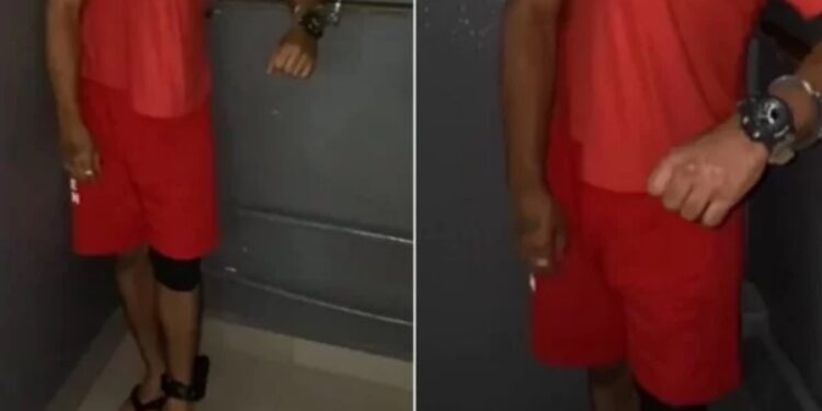Fantasiado de detento e com tornozeleira eletrônica falsa, “folião” acaba preso de verdade durante o carnaval