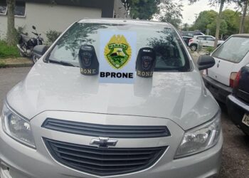 RONE recupera veículo roubado pouco tempo após o roubo em Curitiba