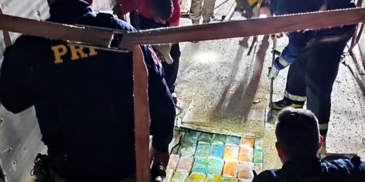PRF apreende no Paraná carga de droga estimada em R$ 31 milhões