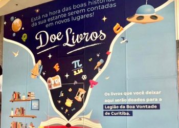 Shopping da capital paranaense arrecada livros em campanha beneficente