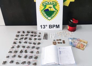 Traficante tenta dar pinote da PM e acaba presa em Curitiba