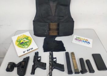 Polícia Militar prende homem com armas e colete balístico em Matinhos