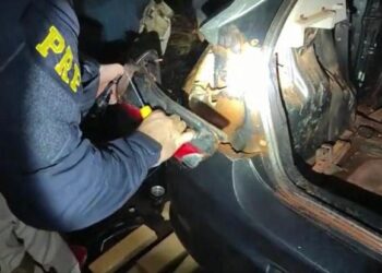 PRF apreende no Paraná carro recheado com maconha