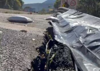 Após análises, trecho da BR-277 que sofreu afundamento do pavimento não será liberado, diz PRF