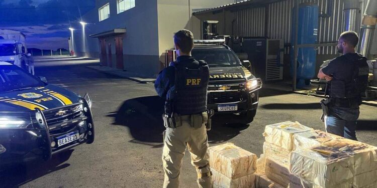 PRF e PF apreendem na BR-277 carregamento de cocaína e crack avaliados em R$ 85 milhões de reais