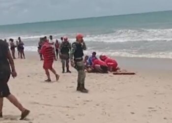 Adolescente fica gravemente ferido ao ser atacado por tubarão; é proibido nadar no local