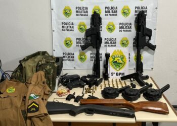 Polícia Militar detém indivíduo e apreende armamento e munição