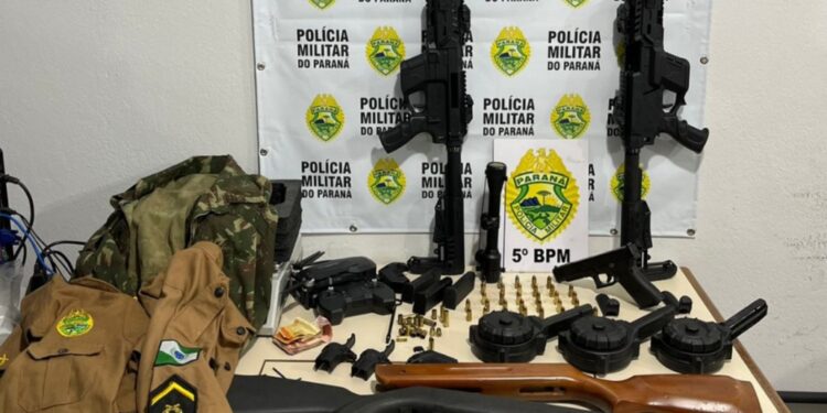 Polícia Militar detém indivíduo e apreende armamento e munição