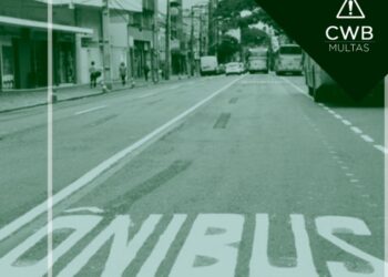Curitiba aplica indevidamente infração por transitar na faixa exclusiva de ônibus