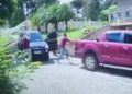 Criminosos fortemente armados rendem moradores e levam caminhonete em Curitiba, veja o vídeo