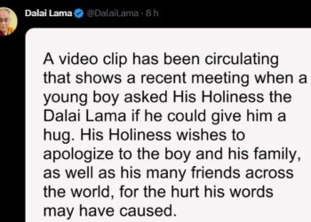 Dalai Lama pede desculpas após vídeo com criança viralizar