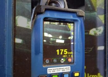 PRF flagra carro a 175 km/h na BR-277