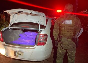 Batalhão de Fronteira apreende carros carregados com 450 quilos de maconha no Paraná