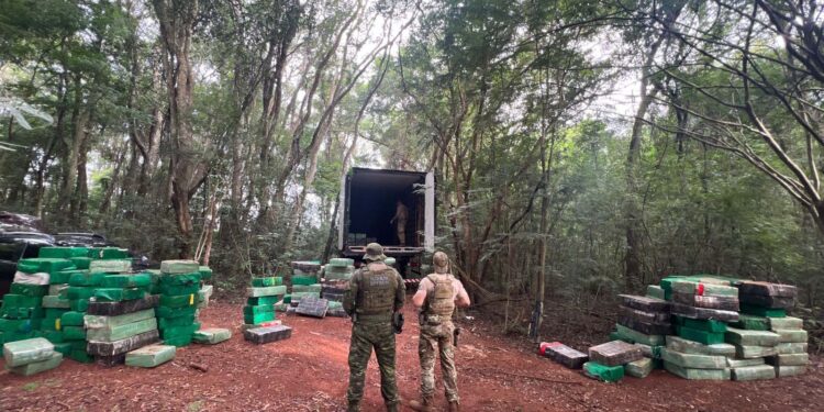 Polícias Militar e Federal apreendem mais de cinco toneladas de maconha