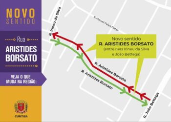 Rua Aristides Borsato terá sentido único a partir desta quinta-feira
