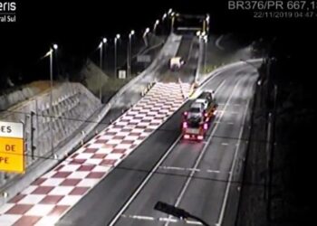 Área de escape na BR-376, em Guaratuba, será interditada para manutenção