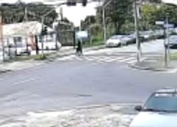 Mulher reage a assalto e tenta fugir de criminoso em avenida movimentada de Curitiba, veja o vídeo