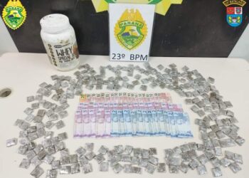 Polícia Militar detém traficante e apreende 240 porções de maconha