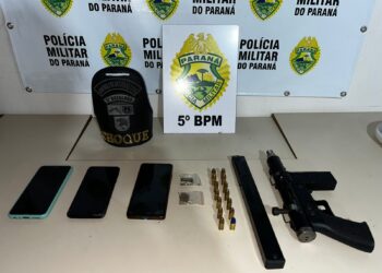 CHOQUE detém trio e apreende metralhadora caseira