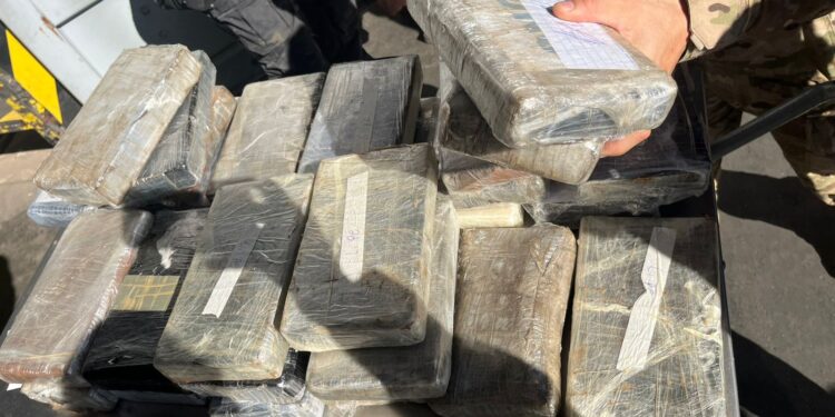 Ação conjunta apreende carregamento de cocaína que iria para o exterior