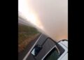 Incêndio de grandes proporções bloqueia a BR-277 em São José dos Pinhais