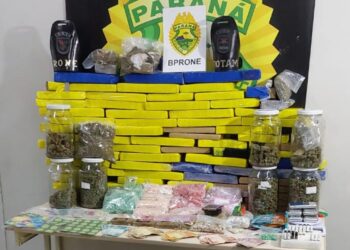 RONE realiza grande apreensão de drogas em Curitiba