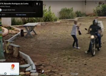 Assalto é flagrado pelo carro do Google Maps no Paraná