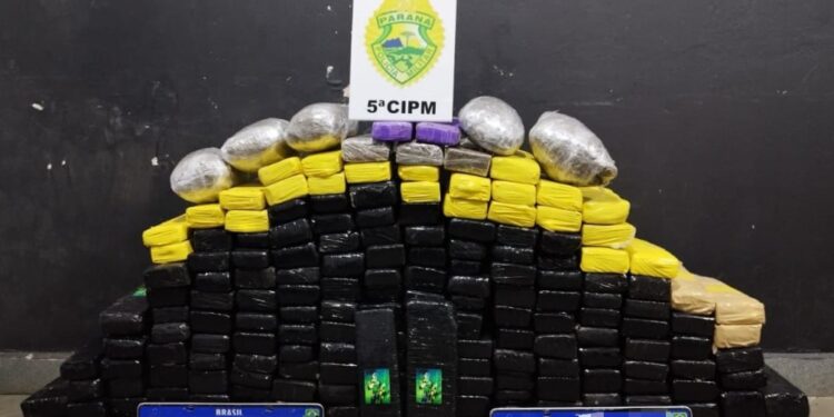 Polícia Militar apreende mais de 190 quilos de drogas