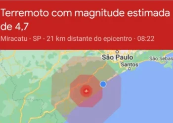 Tremor de magnitude 3,9 é sentido em São Paulo