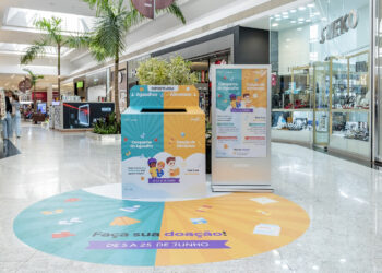Shopping arrecada alimentos e peças de inverno para doação