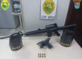 Ação policial resulta na apreensão de pistola, munições e arma de pressão modificada em Curitiba