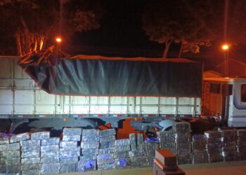 PM apreende quase 1200 quilos de maconha em carreta no Paraná