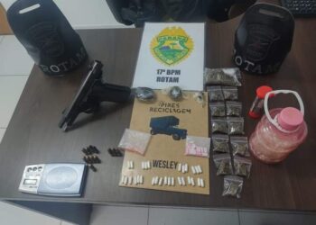 Rotam prende indivíduo com drogas e arma em São José dos Pinhais