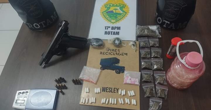 Rotam prende indivíduo com drogas e arma em São José dos Pinhais