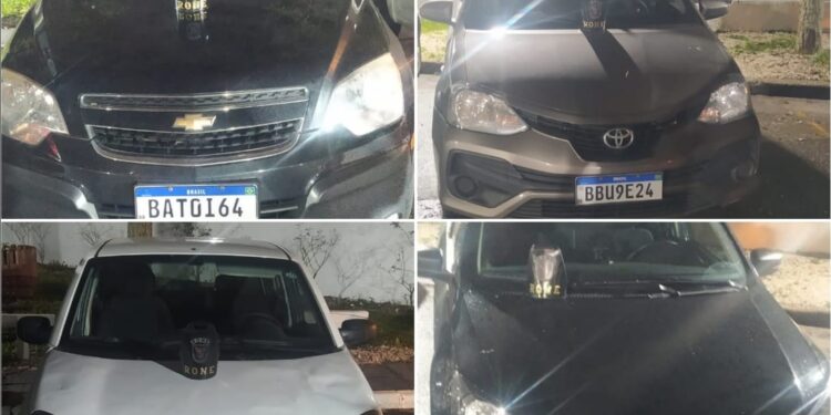 RONE prende dois ex-policiais civis e recupera quatro carros em Curitiba