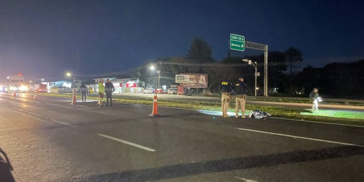 Homem morre atropelado na BR-277 em Campo Largo