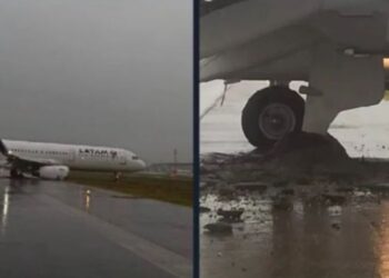 Aeroporto de Florianópolis é fechado após aeronave derrapar e sair da pista