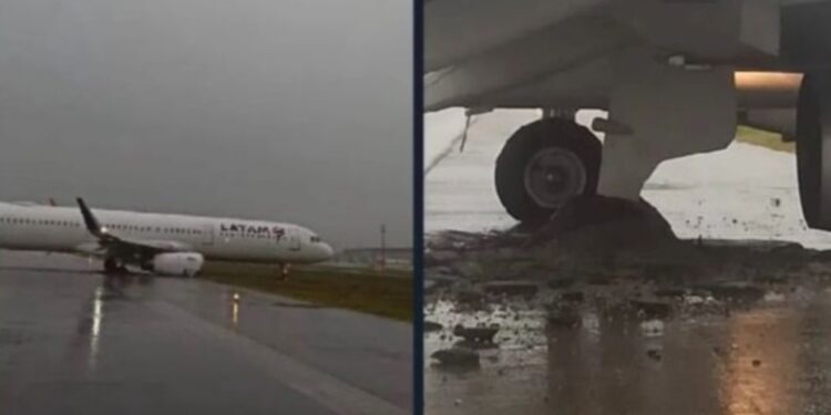 Aeroporto de Florianópolis é fechado após aeronave derrapar e sair da pista