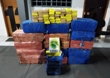 Polícia Militar apreende mais de 400 quilos de maconha após acidente na PR-323