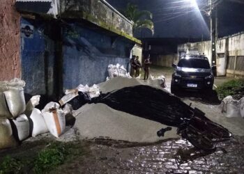 Polícia Militar apreende mais de 10 toneladas de fertilizantes furtados, em Paranaguá