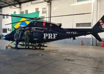Em uma semana, novo helicóptero da PRF faz 18 atendimentos pelo SUS no Paraná