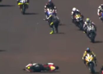 Acidente grave é registrado em corrida de moto no Paraná