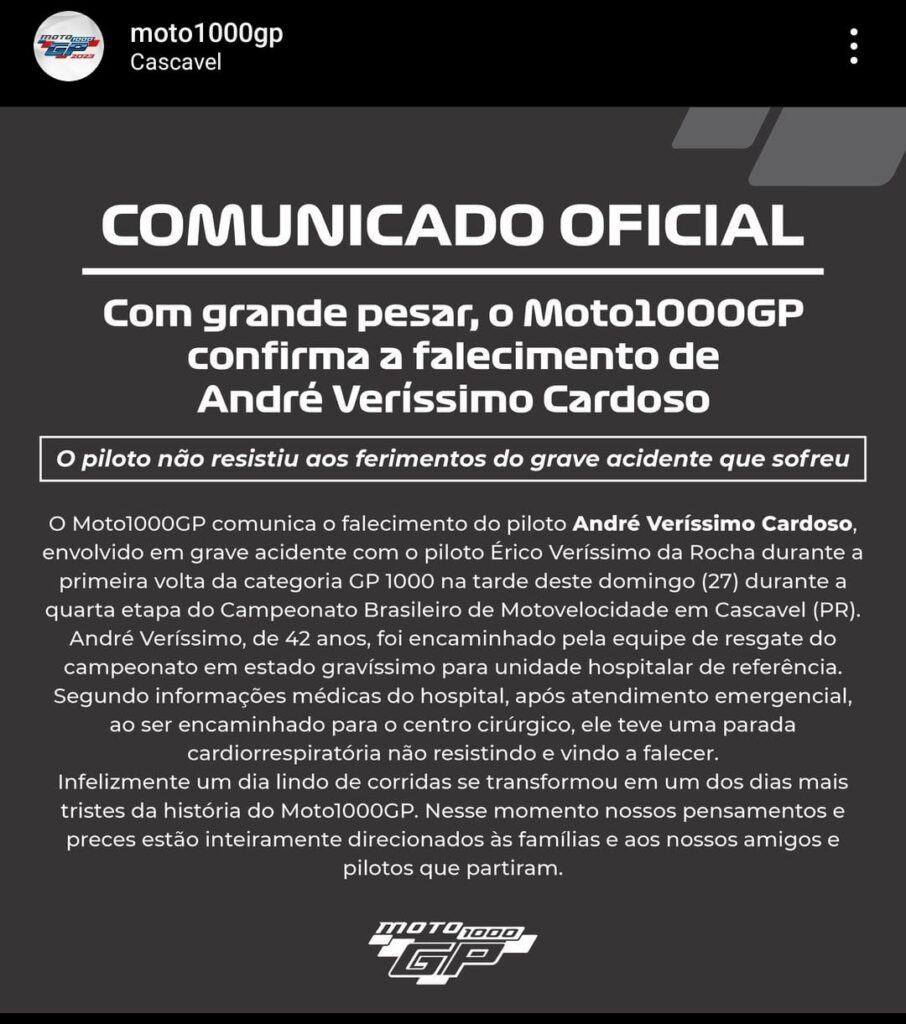 Atividades oficiais de pista do MOTO1000GP começam nesta sexta-feira em  Cascavel – MOTOMUNDO