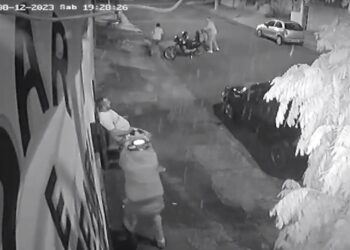 Câmeras de segurança registraram atentado em bar que vitimou proprietário, veja o vídeo