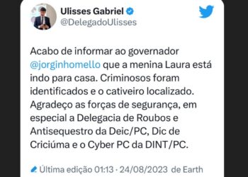 Menina sequestrada é salva pela policia depois de ser mantida em cativeiro