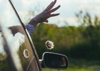 Aprovada proposta que torna infração grave jogar lixo para fora do veículo