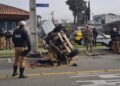 Capitão do BOPE presencia tentativa de assalto, acompanha indivíduos em fuga que se envolvem em grave acidente