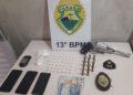 Polícia militar prende traficante, apreende drogas e Magnum 44