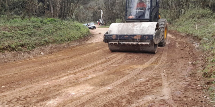Estrada do Cerne recebe serviços de conservação em Campo Largo