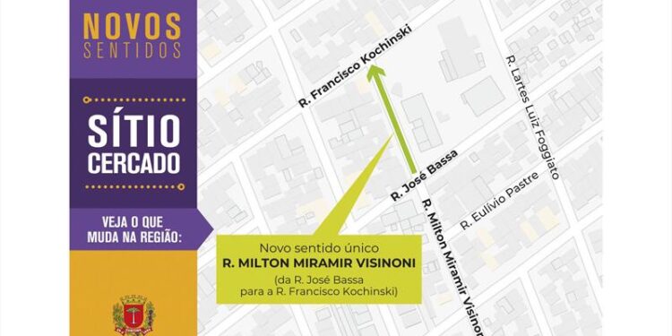 Rua de Curitiba terá mudança de sentido para segurança de estudantes e profissionais de escola